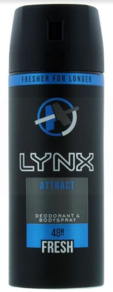 Lynx Deodorant & Body Spray - 48 Hour Fresh - Attract - 150ml