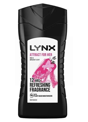 Lynx Body Wash with Rose & Bergamot Scent - Attract for Her - 225ml