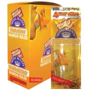 Hemp A Rillo Tobacco Free Royal Blunts - Pack of 15 - Mango Haze