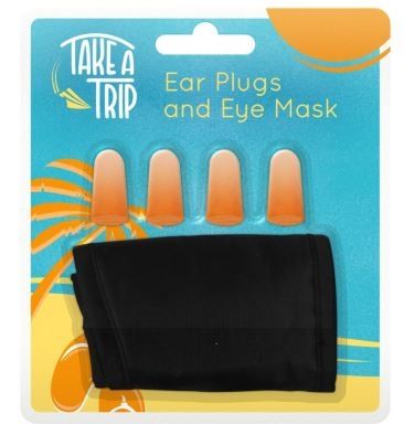 Take a Trip Travelling Ear Plugs and Eye Mask  