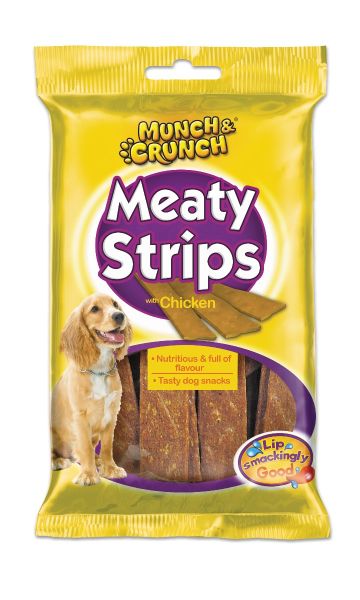 Munch & Crunch Meaty Strips with Chicken - 162g - Exp: 06/24