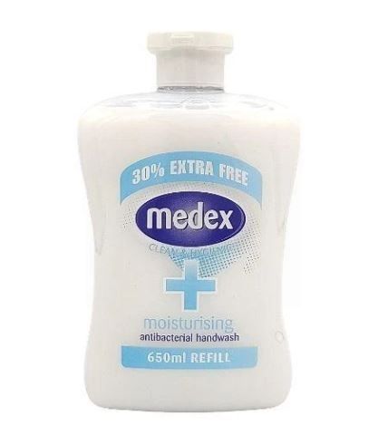 Medex Moisturising Antibacterial Handwash Refill - 30% Extra - 650ml 