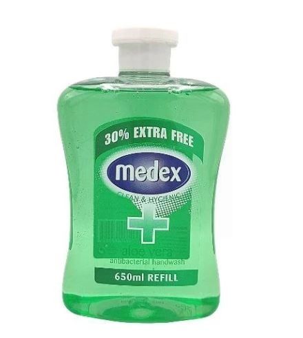Medex Aloe Vera Antibacterial Handwash Refill - 30% Extra - 650ml 