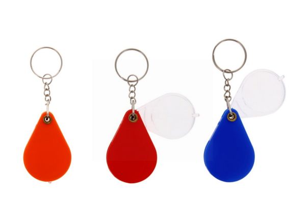 MAGNIFYING GLASS KEYRING ASSORTED