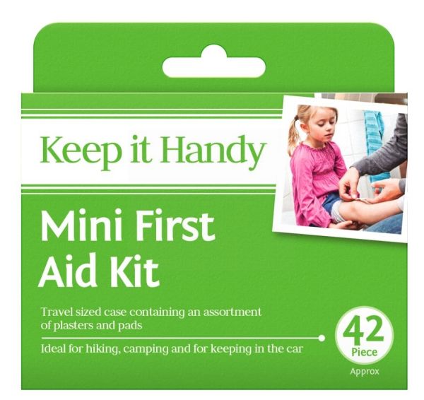 Mini First Aid Kit - Pack of 42 Pieces- Exp: 08/20