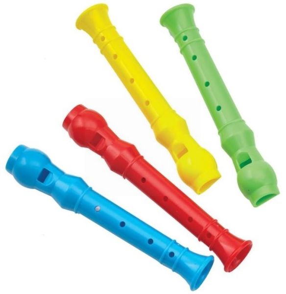 Party Bag Fillers - Mini Recorders - 10cm - Colours May Vary