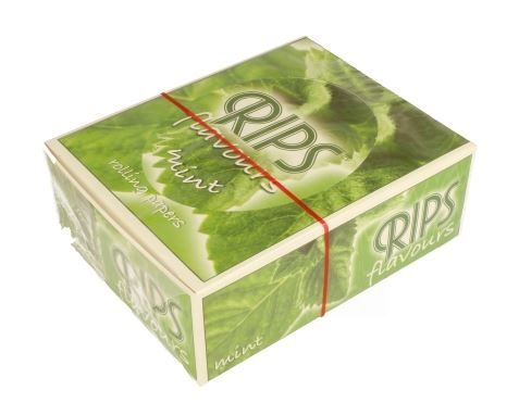 Rips Flavoured Cigarette Paper Rolls - Mint - Pack Of 24 Rolls