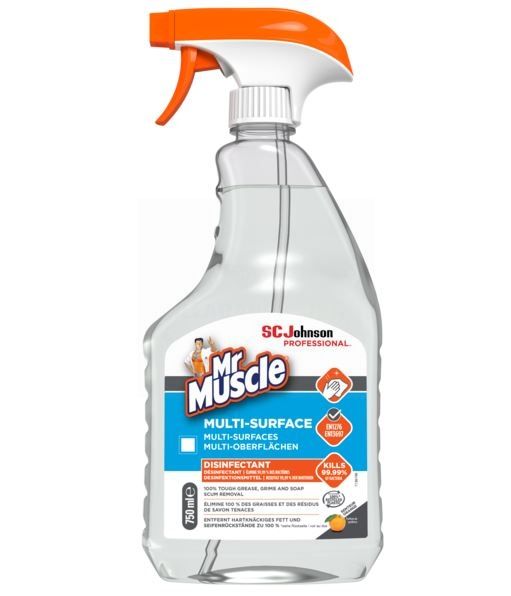 Mr Muscle Professional Multi-Surface Disinfectant Spray - 750ml
