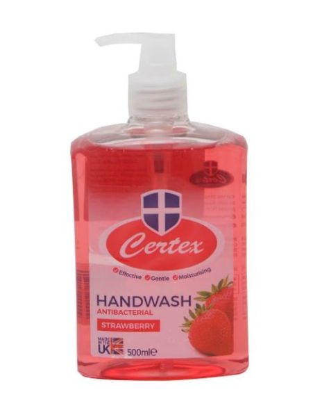 Certex Antibacterial Handwash - Strawberry - 500ml