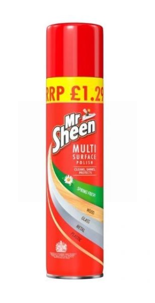 Mr Sheen Multi Surface Polish - Cleans, Shines, Protects - Spring Fresh - 300Ml - Price Marked £1.29
