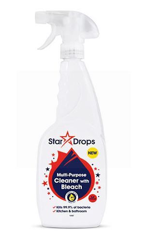 Star Drops Multi-Purpose Cleaner Spray with Bleach - Vegan - 750g