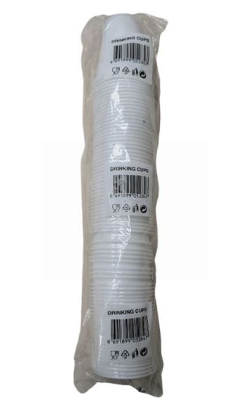 CLEAR PLASTIC DISPOSABLE CUPS - PACK OF 80