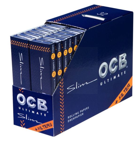 OCB Ultimate Rolling Papers + Filters - Slim - Pack of 32