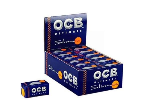 Ocb Ultimate Rolls with Paper Level Window - Slim - Pack Of 24