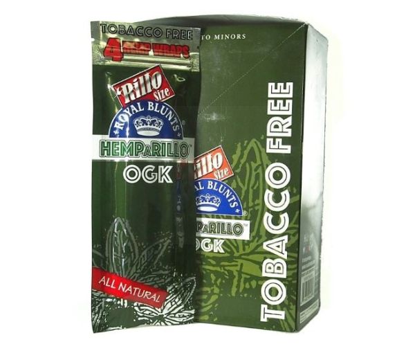 Hemp A Rillo Tobacco Free Royal Blunts - Pack of 15 - OGK