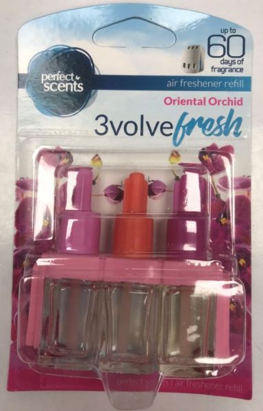 Perfect Scents - 3volve Fresh - Air Freshener Refill - Pack Of 3 - Oriental Orchid