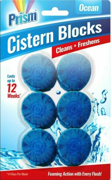 PRISM TOILET BLOCK - OCEAN/PINE - PACK OF 6