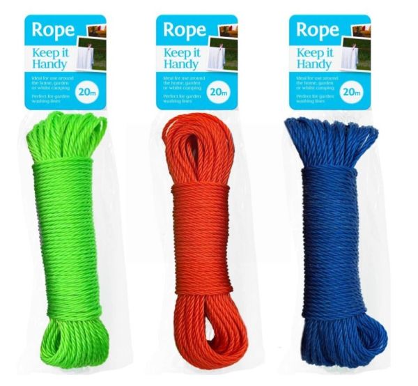 Keep It Handy Garden Washing Lines - Colours May Vary - 20m