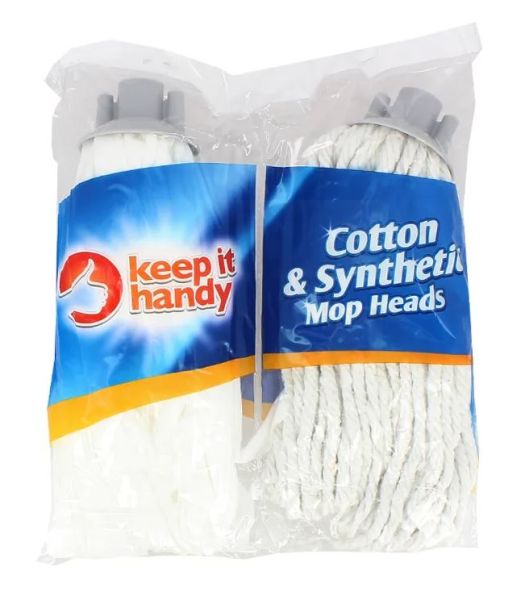 Keep It Handy Cotton & Synthetic Mop Heads - Pack of 2