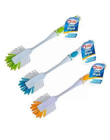 Keep it Handy Wide Headed Dish Brush - Assorted Colours - 31 x 8 x 9cm