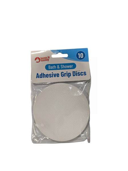 CLIPSTRIP BATH & SHOWER ADHESIVE DISCS - PACK OF 10