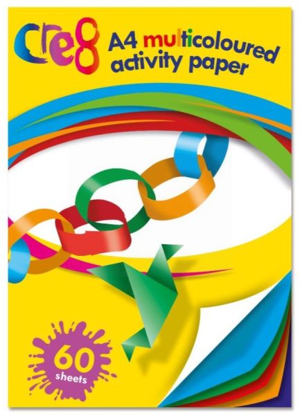 A4 Multi Coloured Activity Paper - 80 Sheets