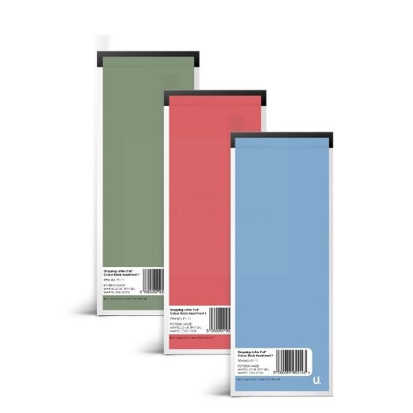 U Write Shopping Jotter - Assorted Colours - 3" x 8" - Colour Assortment 1 - Pack of 5 - 0% VAT