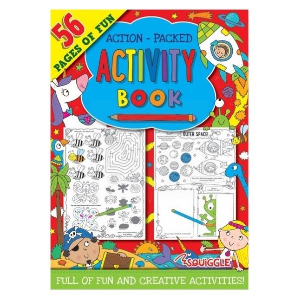Squiggle Action Packed My Fun Activity Book - 27 x 20cm - 0% VAT