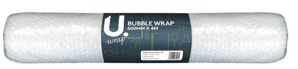 U WRAP BUBBLE WRAP - 600MM X 4M 