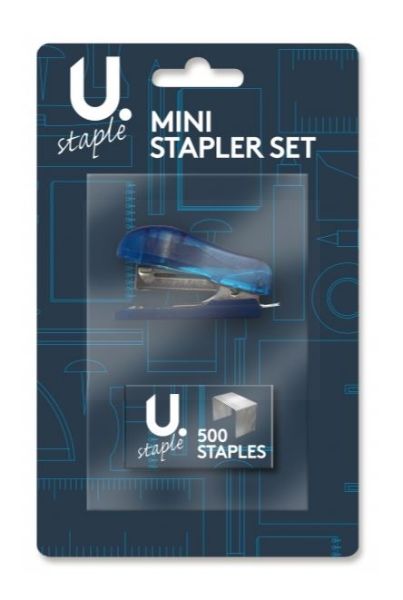 Mini Stapler Set With 500 Staples