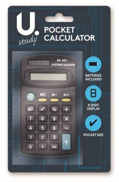 Black Pocket Size Calculator