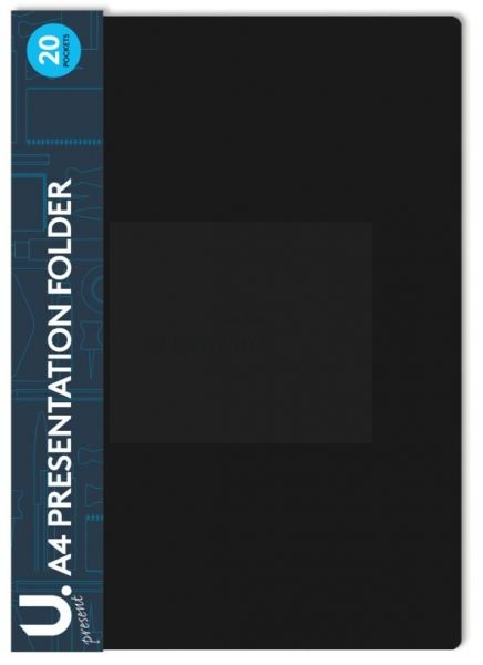 A4 PRESENTATION FOLDER BLACK (12) CK