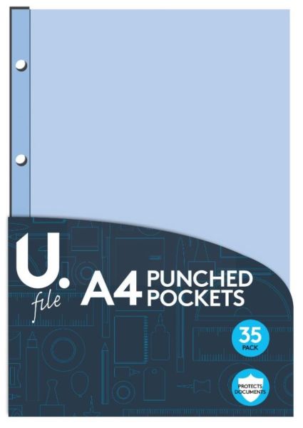 A4 Punch Pockets - Pack Of 35