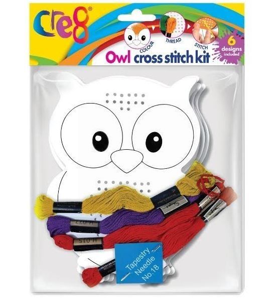 Cre8 Owl Cross Stitch Kit - Pack of 6