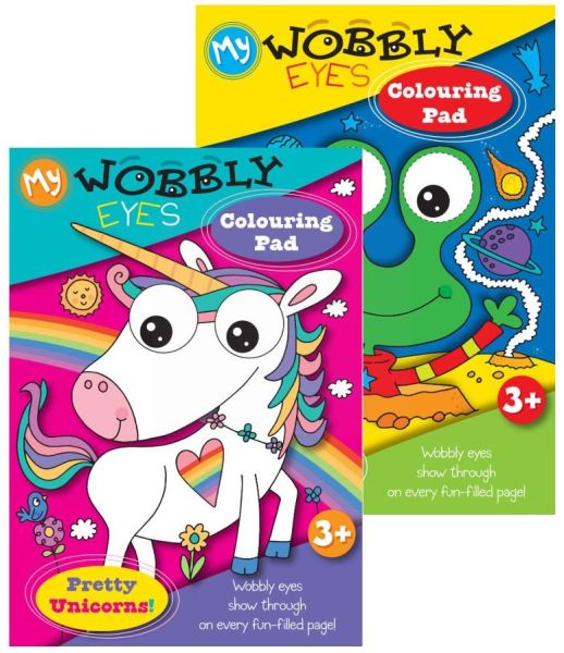 My Wobbly Eyes Colouring Pad - Assorted Designs - 29.5 x 21cm