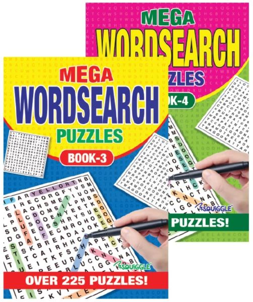 A5 Mega Word Search Puzzles Book - 21 x 14.5cm - 0% VAT 