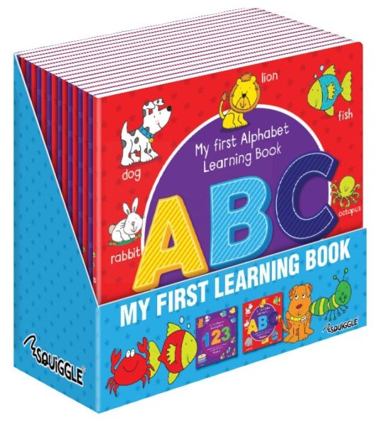 My First Alphabet/Numbers Learning Colouring Books - Assorted Designs - 21 x 21cm