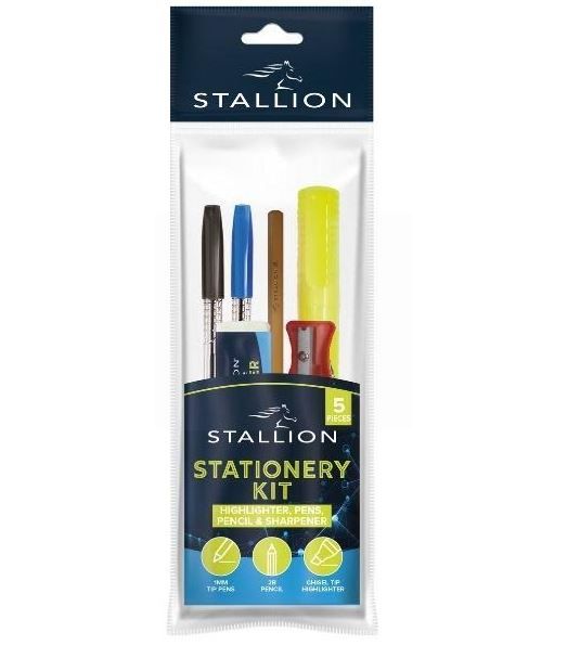 Stallion Stationery Kit - Assorted Stationery - Pack of 5