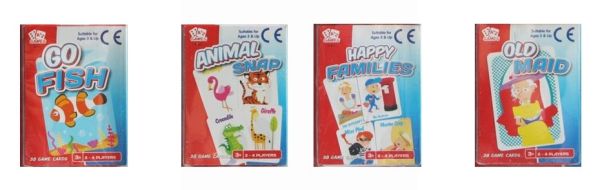 A to Z Plastic Coated Children's Classic Card Games - Designs May Vary