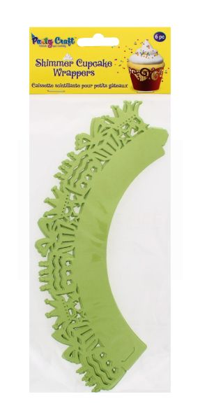 PARTY CRAFT SHIMMER CUPCAKE CELEBRATE GREEN