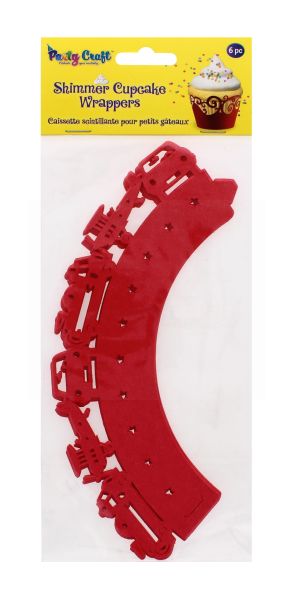 'PARTY CRAFT SHIMMER CUPCAKE BOY''S TOYS RED'
