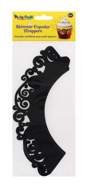 PARTY CRAFT SHIMMER CUPCAKE SWIRL BLACK