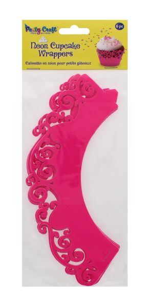 PARTY CRAFT NEON CUPCAKE SWIRL PINK