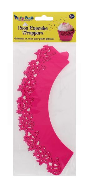 PARTY CRAFT NEON CUPCAKE CELEBRATE PINK