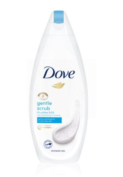 Dove Shower Gel with Exfoliating Minerals - Gentle Scrub - Dermatologically Tested - 250ml
