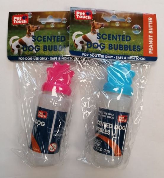 Pet Touch Scented Dog Bubble - Peanut Butter- Assorted Colours - 120ml