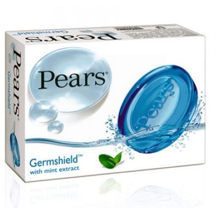 Pears Germ Shield Soap With Mint Extract - Dermatologist Tested - 125Grams