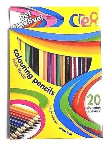 Cre8 Get Creative Non Toxic Colouring Pencils - Pack of 20