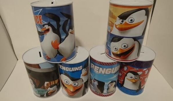 Penguins of Madagascar Money Tin/Box - Assorted Images - 15 x 10cm