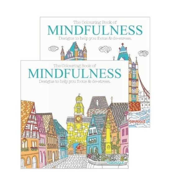 The Colouring Book of Mindfulness 1 & 2 - 21 x 21cm - Assorted Designs